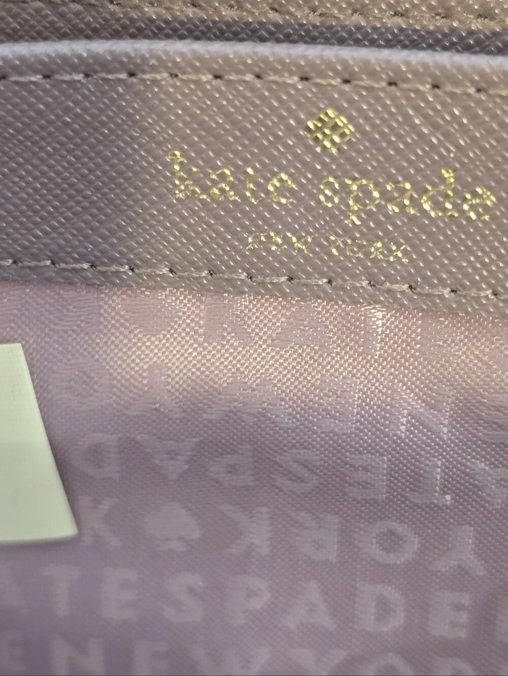 Kate Spade New York Laurel Way Nede Taupe Leather Zip Around Wallet
